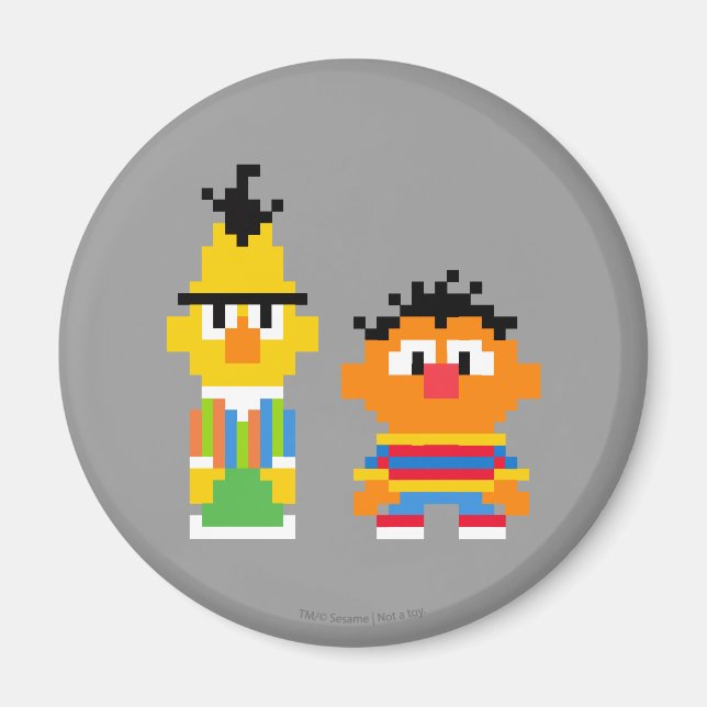 Imã Bert e Ernie Pixel Art (Frente)