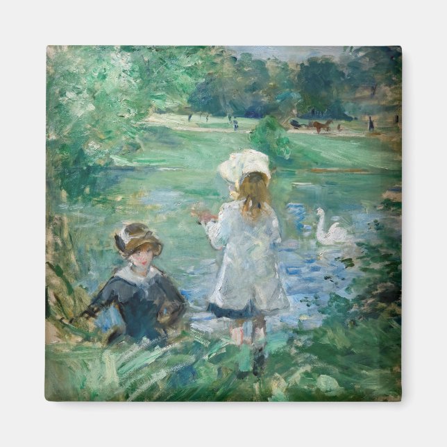 Imã Berthe Morisot - Ao lado de um lago (Frente)