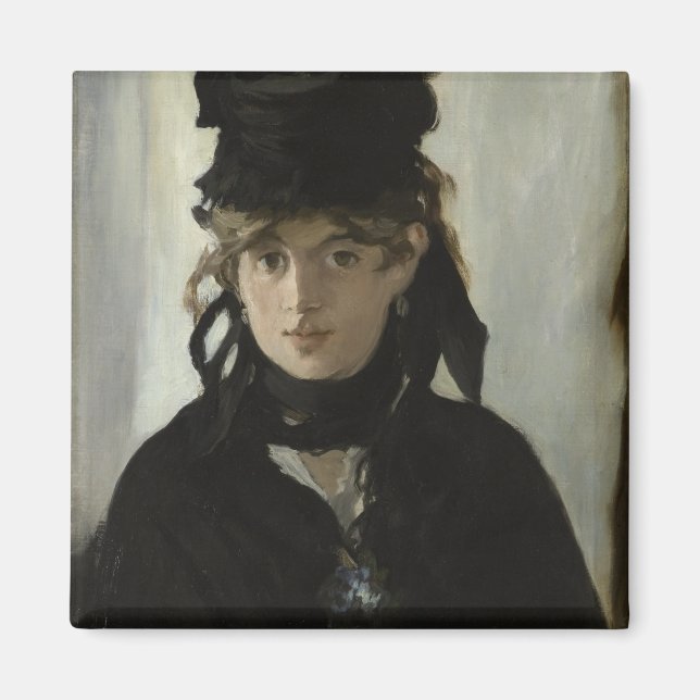 Imã Berthe Morisot com Buquê de Violetas por Manet (Frente)