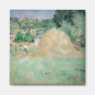Imã Berthe Morisot - Haystacks em Bougal