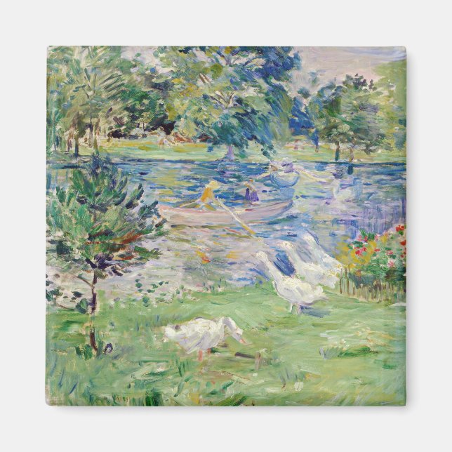Imã Berthe Morisot - Menina num Barco com Gansos (Frente)