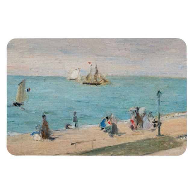 Ímã Berthe Morisot - Na Praia, Les Petites-Dalles (Horizontal)