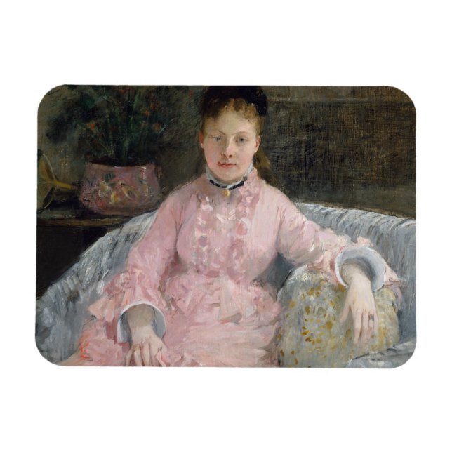 Ímã Berthe Morisot - O Vestido Rosa (Horizontal)