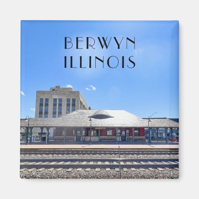 Imã Berwyn Illinois Magnet (Frente)