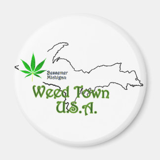 Imã Bessemer Michigan, Weed Town U.S.A Magnet