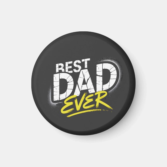 Imã Best Dad Ever Graffiti Art (Frente)