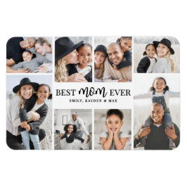 Ímã Best Mom Photo Collage