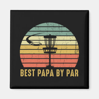 Imã Best Papa By Par Funny Disc Golf Gift For Dad Fath