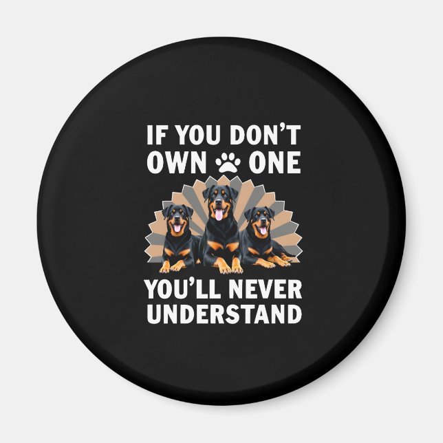 Imã Best Rottweiler Art For Men Women Kids Rottie Rott (Frente)