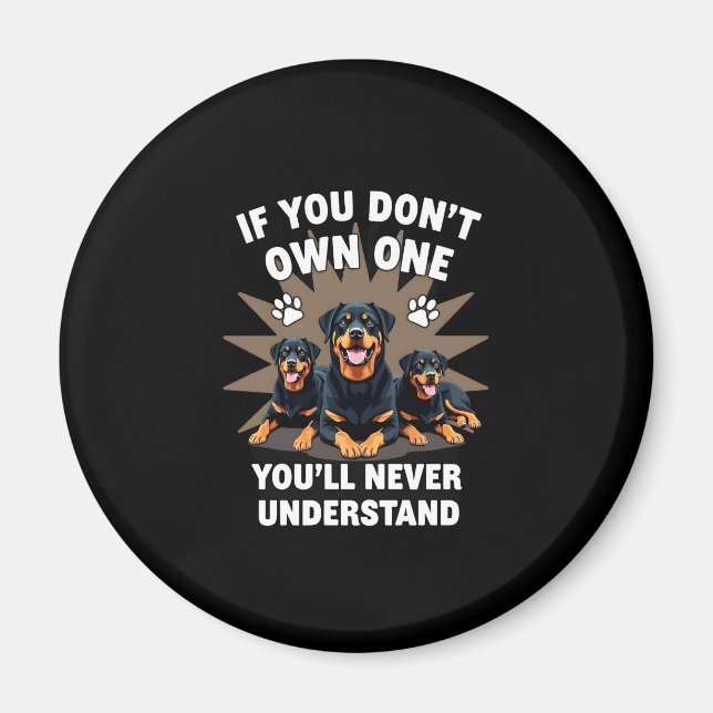 Imã Best Rottweiler Art For Men Women Kids Rottie Rott (Frente)