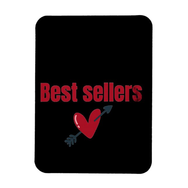 Ímã Best Sellers Valentine Heart Arrow T-Shirt (Vertical)