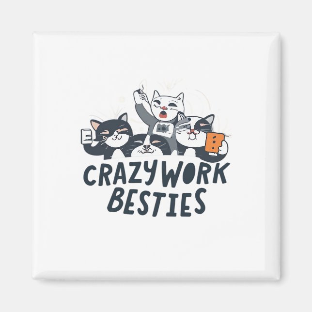 Imã Besties De Trabalho Louco Tomando Autoestima De Tr (Frente)