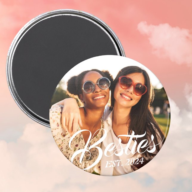 Imã Besties Magnet para Melhores Amigos Fotografia BFF (Criador carregado)