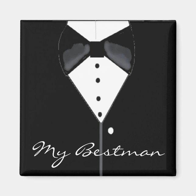 Imã Bestman Wedding Tuxedo (Frente)