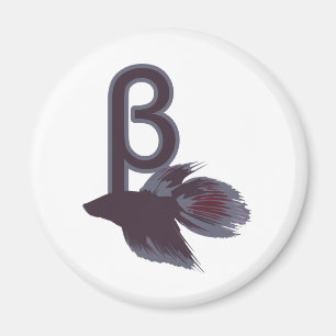 Imã Beta Betta Fish Engraçado Design