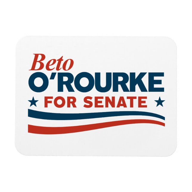 Ímã Beto O'Rourke para o Senado (Horizontal)