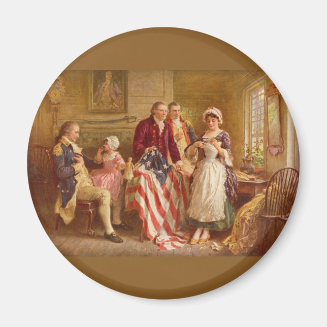 Imã Betsy Ross, 1777 (História Americana) (Patriota do (Frente)