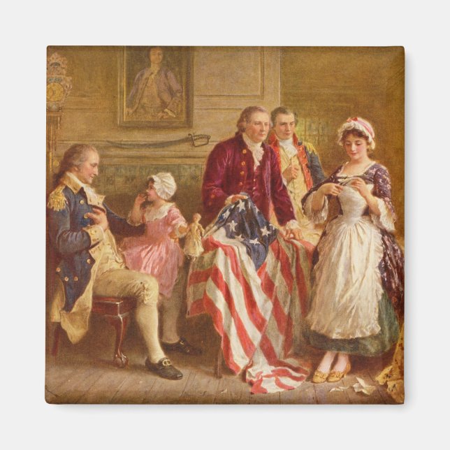 Imã Betsy Ross, 1777 (História Americana) (Patriota do (Frente)