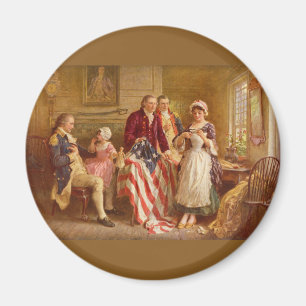 Imã Betsy Ross, 1777 (por Jean Leon Gerome Ferris)