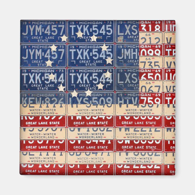 Imã Betsy Ross American Flag por Design Turnpike (Frente)