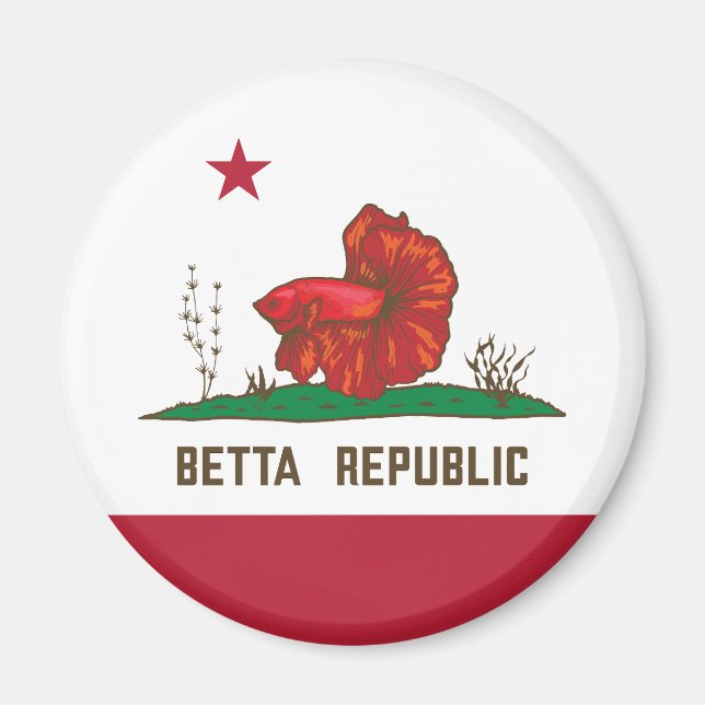 Imã Betta Republic Flag (Frente)