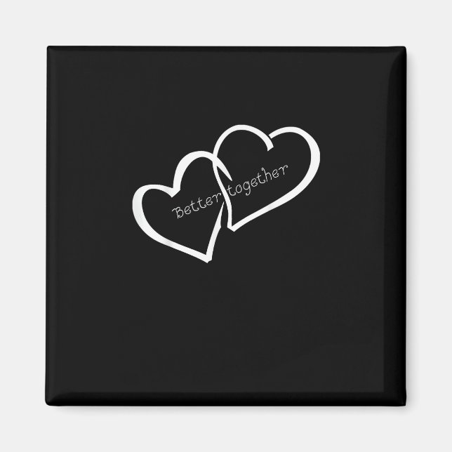 Imã Better Together Long Distance Relationship Modern  (Frente)