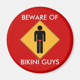 Imã Beware do ímã das caras do biquini
