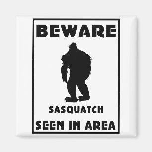 Imã Beware do poster de Sasquatch