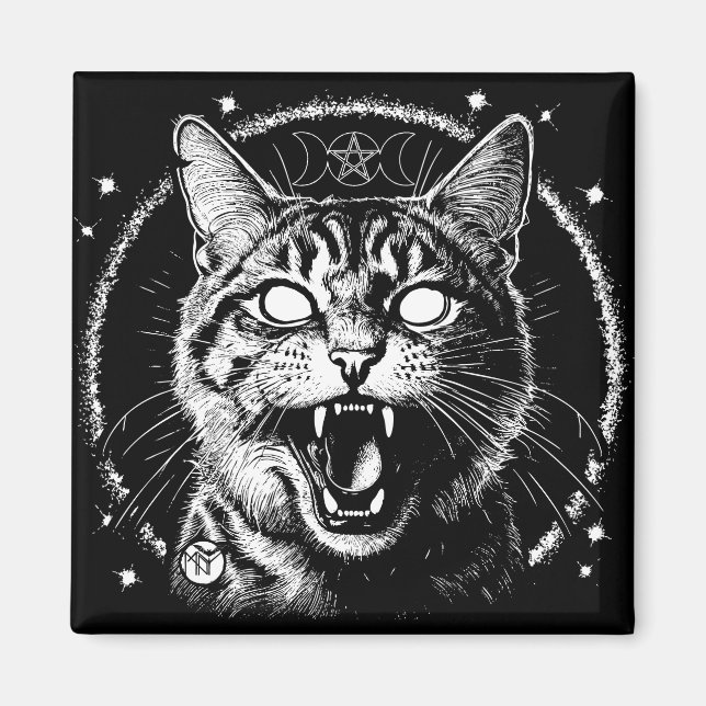 Imã Bewitched Tabby (Frente)