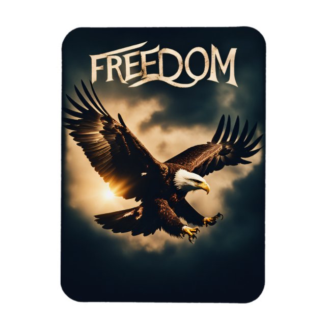 Ímã Beyond Wings: Freedom with an Eagle (Vertical)