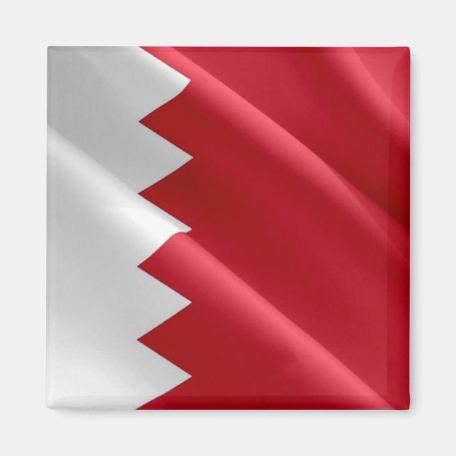 Imã BH002 Bahraini acenando FLAG Bahrain, Fridge (Frente)