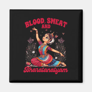 Imã Bharatanatyam Dançando Sangue Indiano Um Suor E Bh