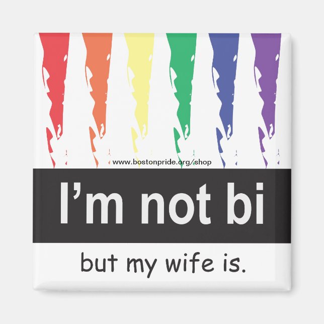 Imã Bi Wife Magnet Square (Frente)