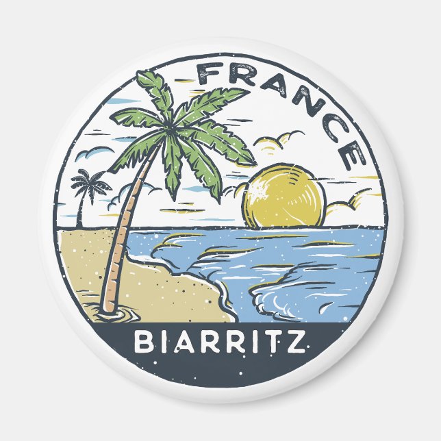 Imã Biarritz France Vintage (Frente)