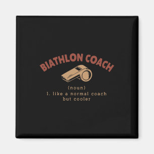 Imã Biathlon Coach Definição Engraçado Biathlete Humor