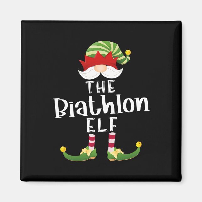 Imã Biathlon Elf Group Christmas Funny Pajama (Frente)