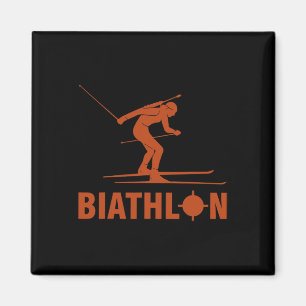 Imã Biathlon Ski Skier Winter Sports Cross-country Ski
