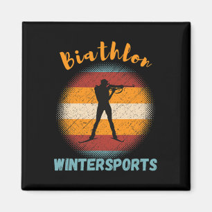 Imã Biathlon Winter Sports Cross-country Skiing Rifle