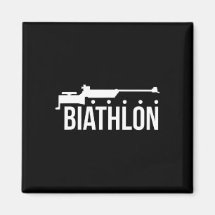 Imã Biatleta de esqui de armas com tiro no biatlo