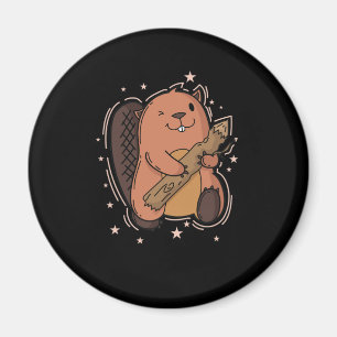 Imã Biber mit seinem Holz