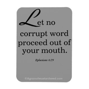 Ímã Bíblia cita Agrainofmustardseed.com