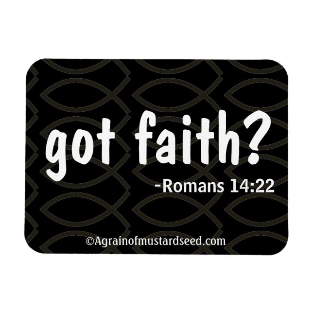 Ímã Bíblia cita Agrainofmustardseed.com (Horizontal)