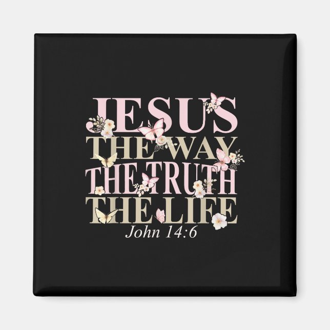 Imã Bíblia Cristã Versa Fé Deus Jesus Como João (Frente)