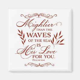 Imã Bíblia de amor de Deus Versa, Inspiradora, Elogian