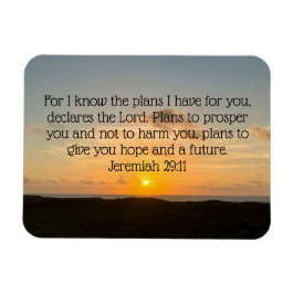 Ímã Bíblia Inspiracional Verse Jeremiah 29:11