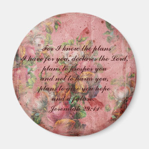 Imã Bíblia Jeremiah 29:11 ímã