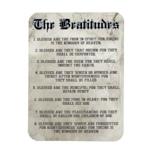 Ímã Bíblia Matthew 5 Beatitudes Sermon no Monte