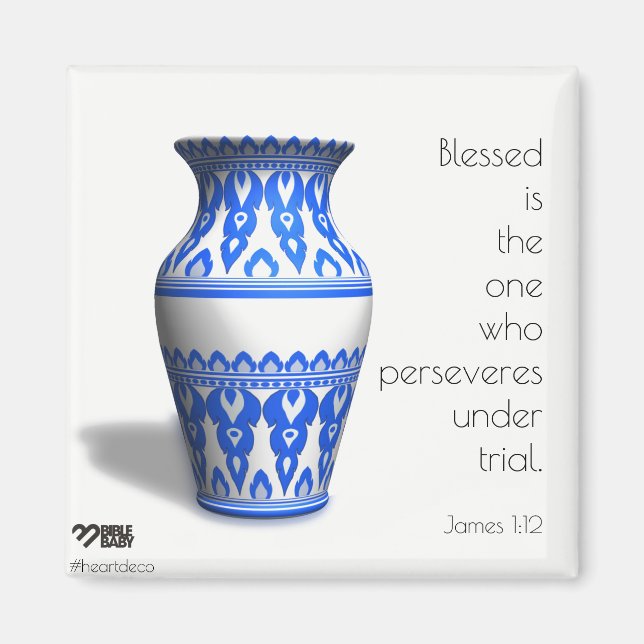 Imã Bíblia Verse Magnet - James (Frente)