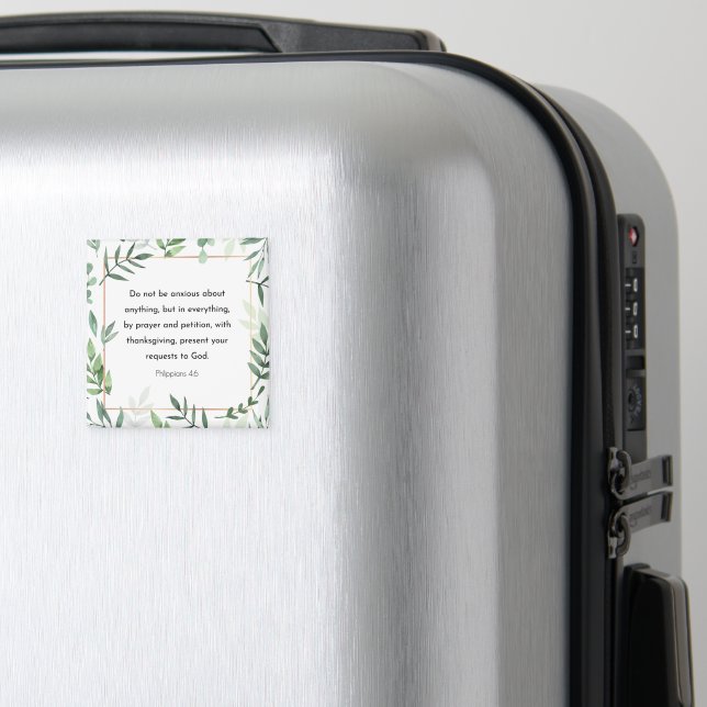 Imã Bíblia verso, Philippians 4:6 (In Situ (Luggage))