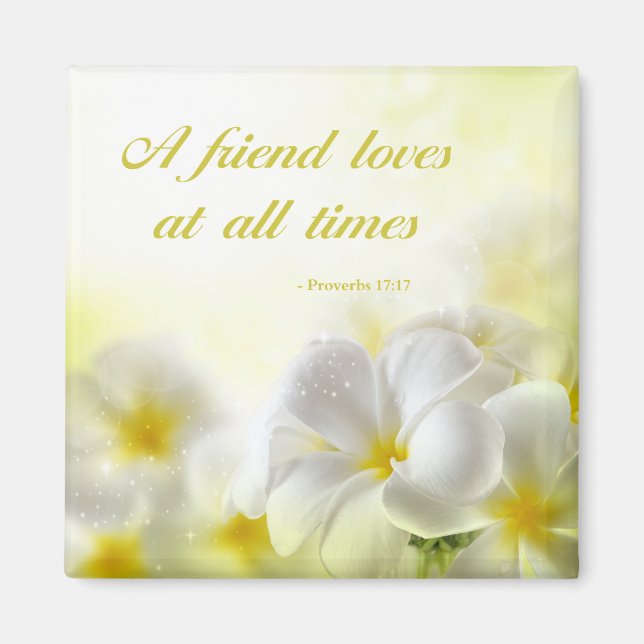 Imã Bíblia Verso | Provérbios 17:17 | (Frente)